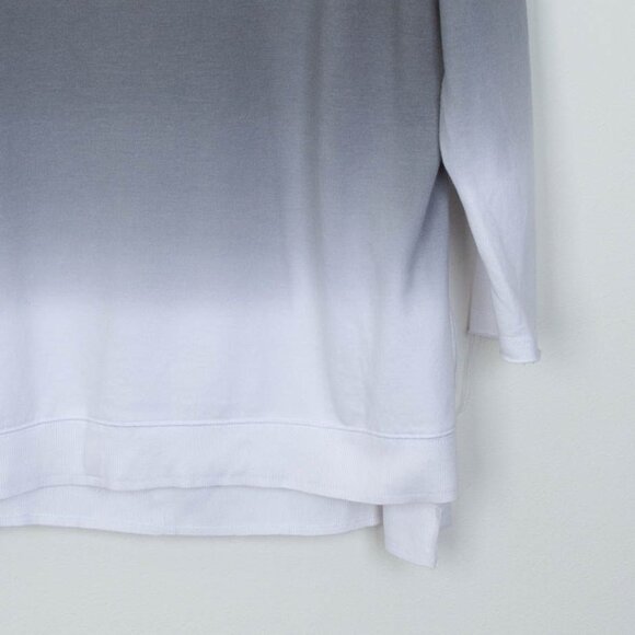 Cato Womens Ombre Crewneck Pullover Tunic Top Size XL Gray Long Sleeve Comfy - Picture 3 of 9